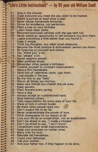 Life Instructions