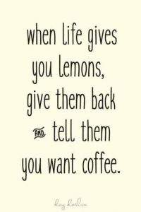 Trade Lemons For Coffee