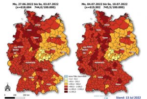 German Covid Case Map