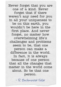 Be That One Person