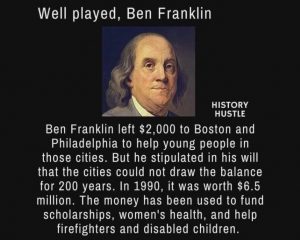 Well Played Ben Franklin!