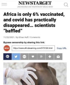 Africa Only 6% Vaccinated Yet Covid Nearly Gone - Scientists Baffled