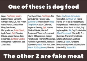 Dog Food and Fake Meat