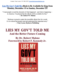 Lies My Govt Told Me