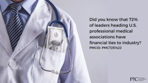 72% of Leaders of US Prof Med Assn Financial Ties to Industry