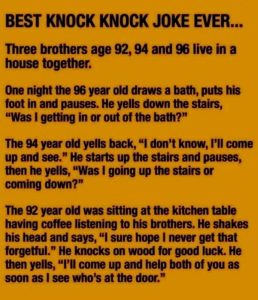 Best Ever Knock Knock Joke