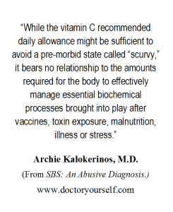 Archie Kalokerinos on Vitamin C