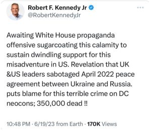 RFK jr On Ukraine