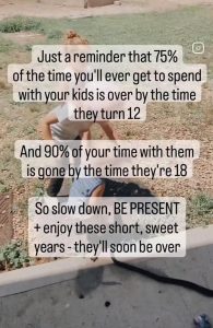 Sobering Truth Re Time With Kids