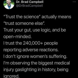 What Trust The Science Means