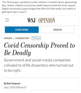 Covid Censorship Deadly