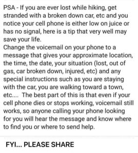 To Communicate Your Location