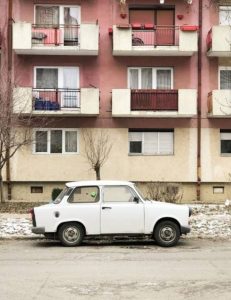 Trabant in Front of Apartments