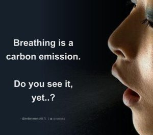 Breathing Is A Carbon Emission
