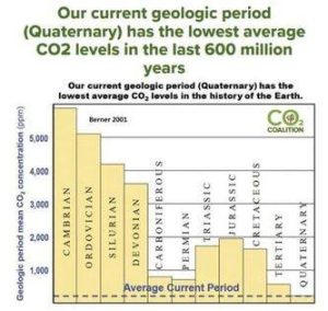 CO2 Level By Geological Period