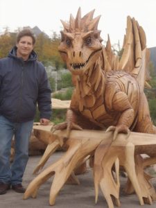 Dragon And Artist