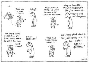 Leunig on Leaders