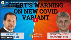 Geert Warning On New Covid Variant