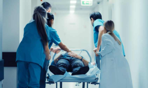 Patient on Gurney