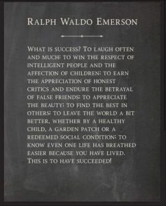 Ralph Waldo Emerson on Success