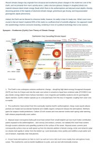 Exothermic Climate Change