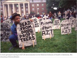 Mock Grave Protest