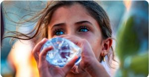 Drinking From Plastic Water Bottle