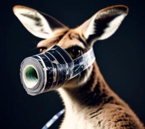 Kangaroo Muzzled