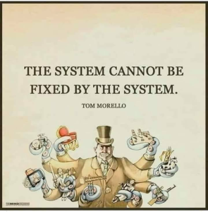 The System Cannot Be Fixed By The System