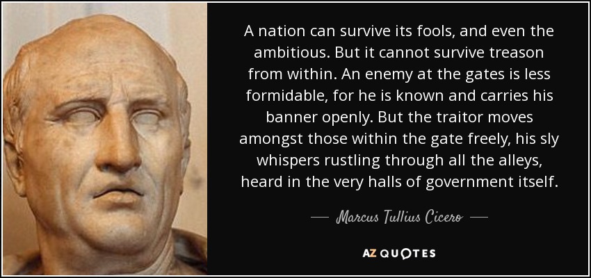 Cicero On Traitors