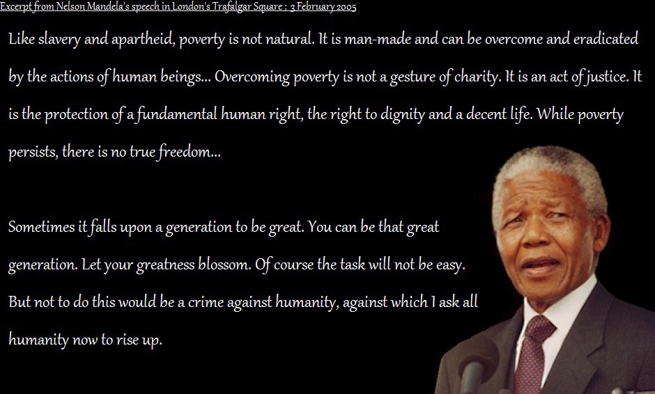 Poverty Is A Crime Against Humanity