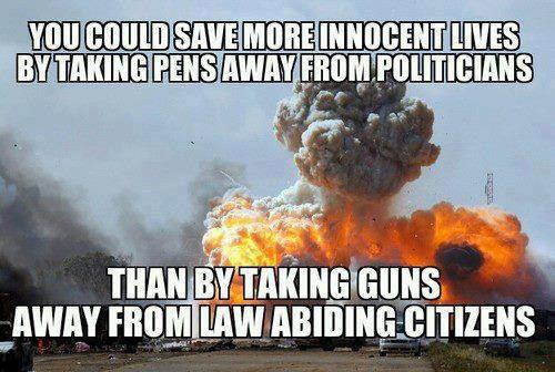 Taking Pens From Pollies Will Save More Innocent Lives Than Taking Guns From Citizens
