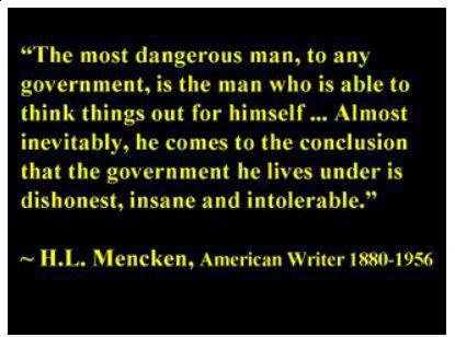 The Most Dangerous Man by H. L. Mencken