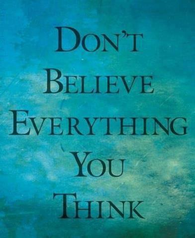 Do Not Believe All You Think