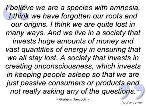 We Are A Species With Amnesia
