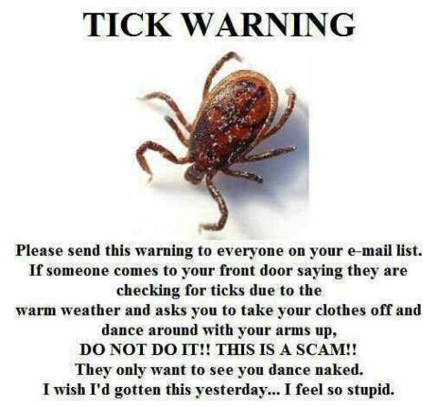 Tick Warning