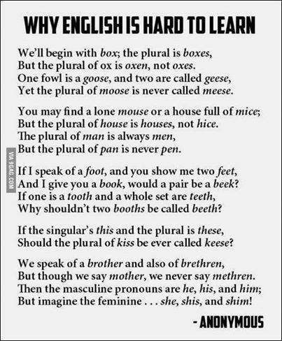 Why English Is Hard To Learn