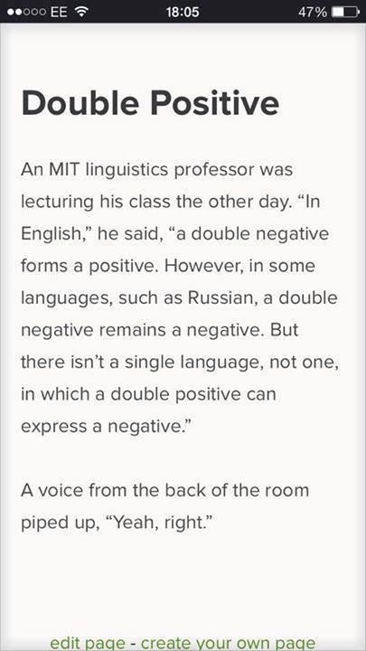 Double Positive