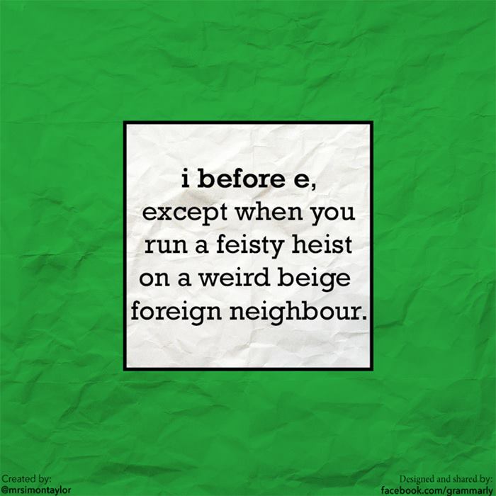 I Before E Rule