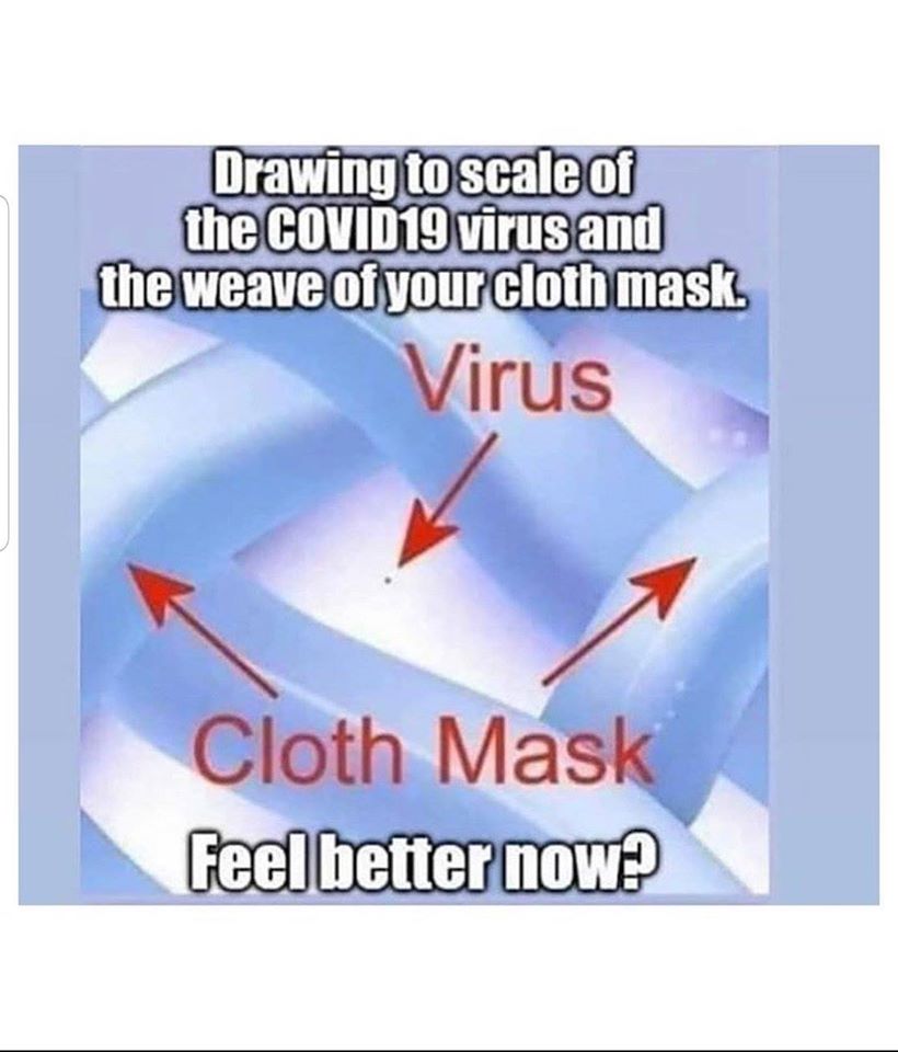 Mask and Virus Size