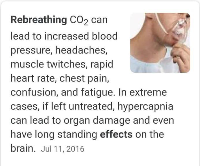 Rebreathing CO2 IS Is Not Good!