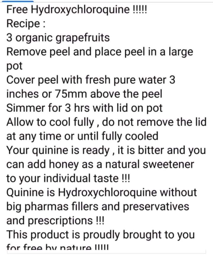 Natural Source Of Quinine
