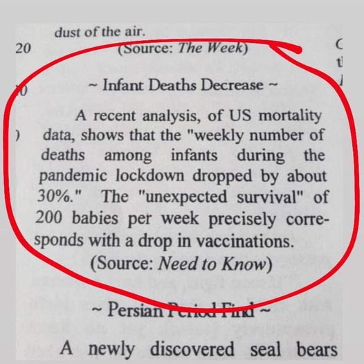 Babe Deaths Drop As Vaccines Stop