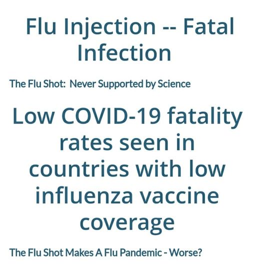 Flu Shot = Fatal Infection