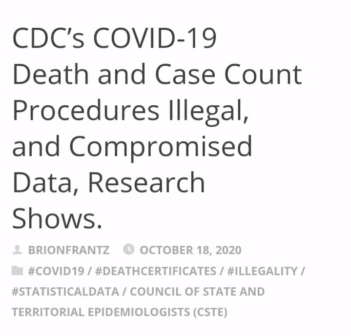 CDC Acted Illegally To Inflate COVID Death Counts