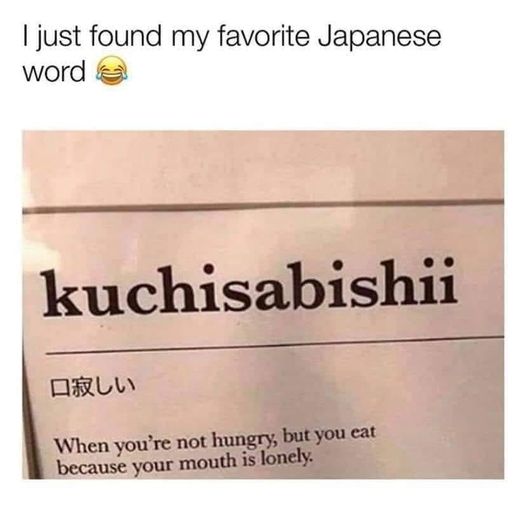kuchisabishii - the Japanese word for "comfort food"