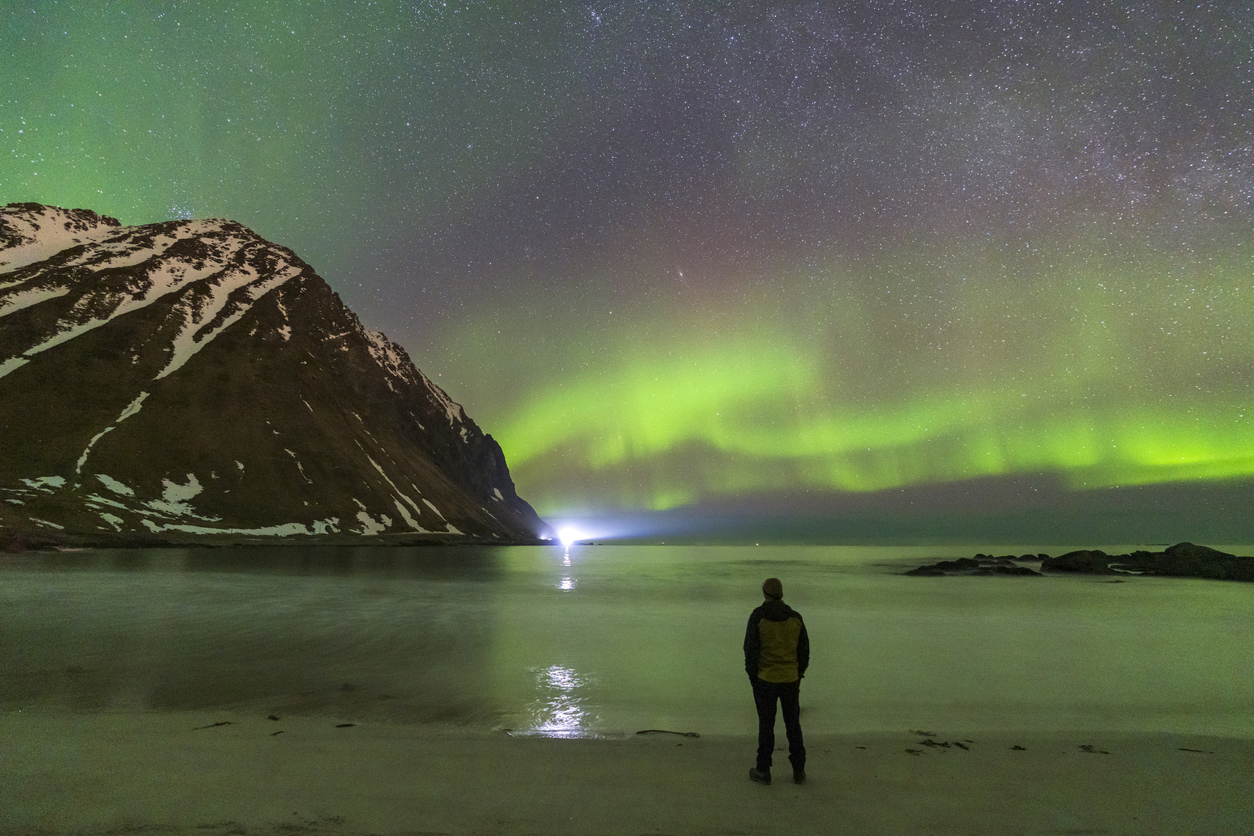 Northern Lights Person