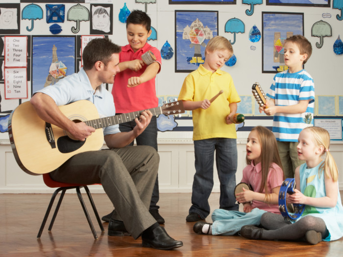 Music Teacher and Students