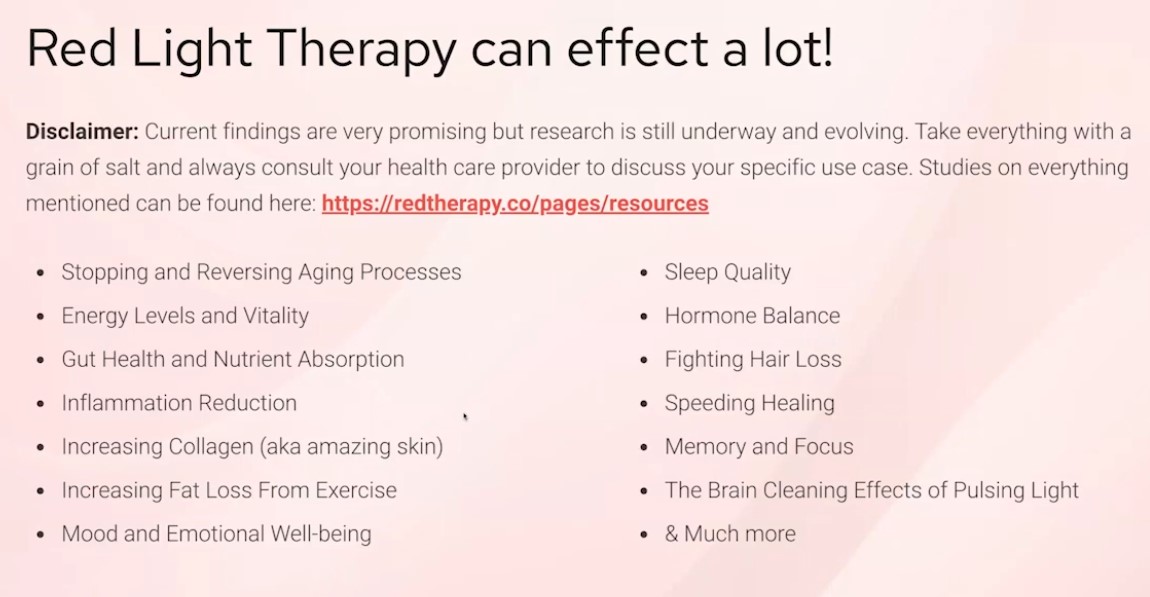 Red Light Therapy Effects