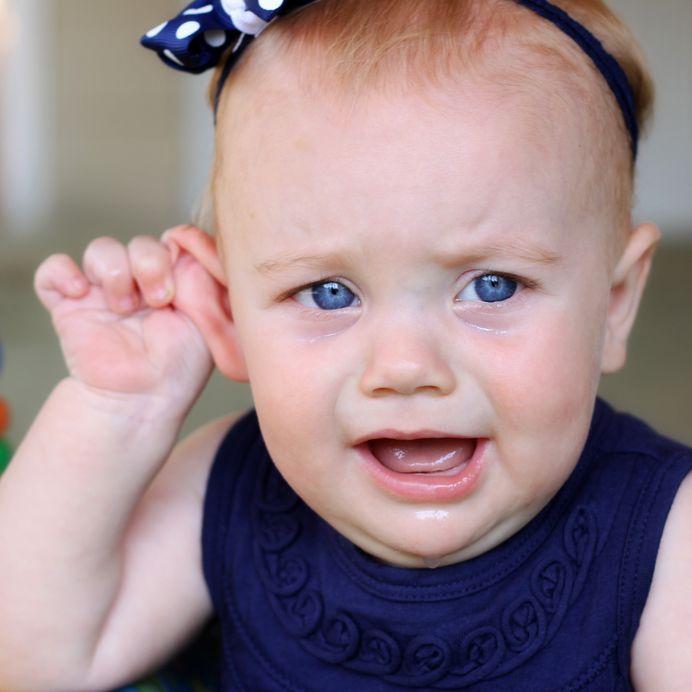 Baby With Ear Enfection